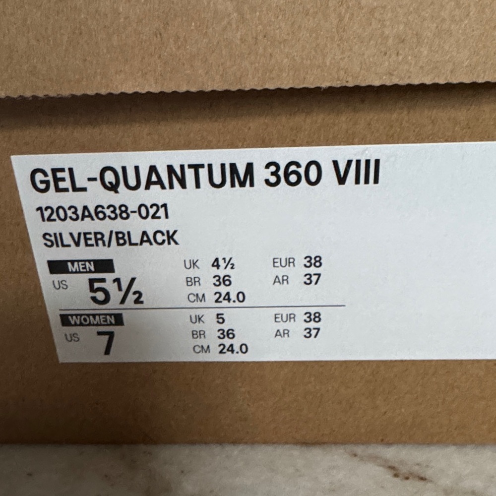 Cecilie Bahnsen x ASICS Gel-Quantum 360 VIII sneakers Yellow/Silver/Black - Picture 12 of 14